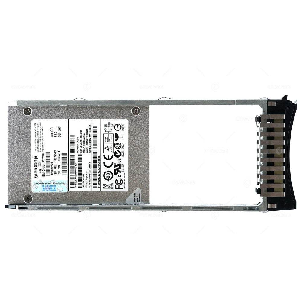 00Y2513 IBM SSD 400GB SAS 6G 2.5 SFF HOT-SWAP FOR STOREWIZE V3700 G1